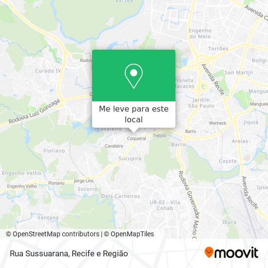 Rua Sussuarana mapa