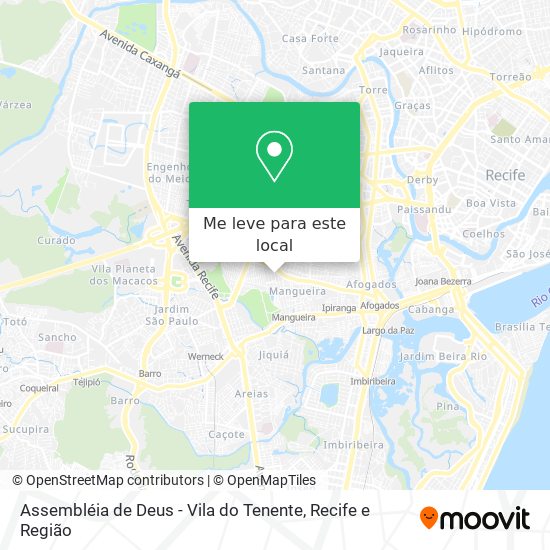 Assembléia de Deus - Vila do Tenente mapa