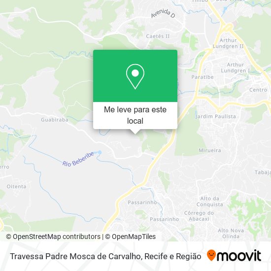 Travessa Padre Mosca de Carvalho mapa