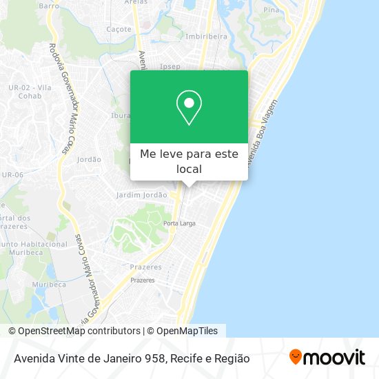 Avenida Vinte de Janeiro 958 mapa