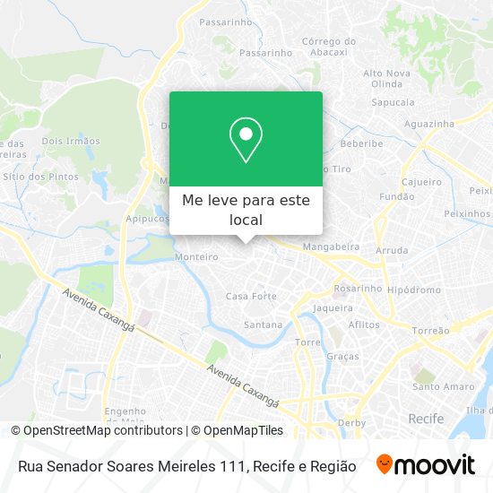 Rua Senador Soares Meireles 111 mapa