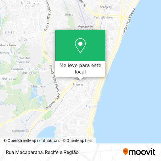 Rua Macaparana mapa