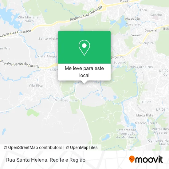 Rua Santa Helena mapa