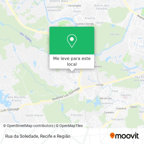 Rua da Soledade mapa