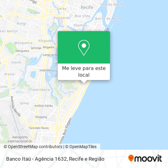 Banco Itaú - Agência 1632 mapa