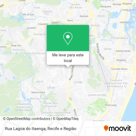 Rua Lagoa do Itaenga mapa