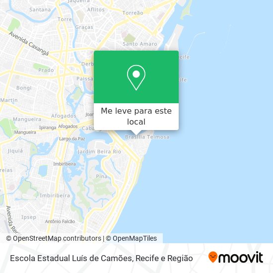 Escola Estadual Luís de Camões mapa