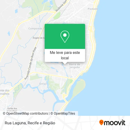Rua Laguna mapa