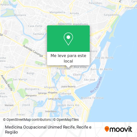 Medicina Ocupacional Unimed Recife mapa