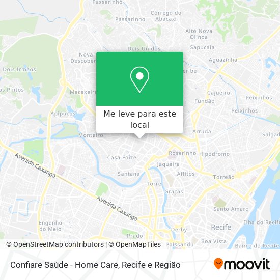 Confiare Saúde - Home Care mapa