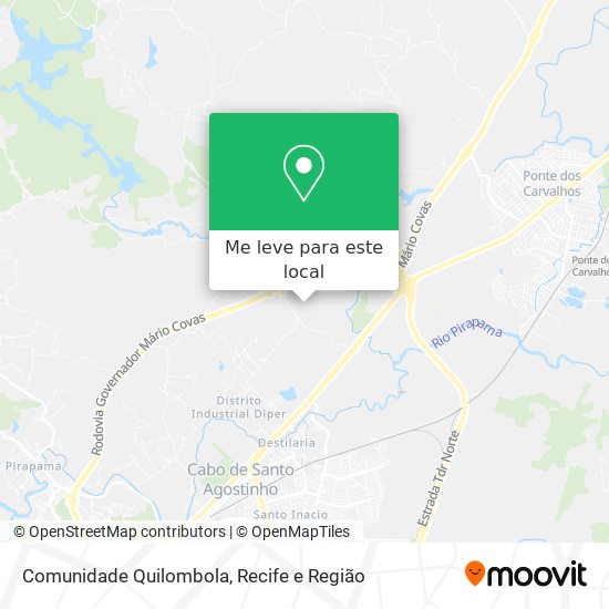 Comunidade Quilombola mapa