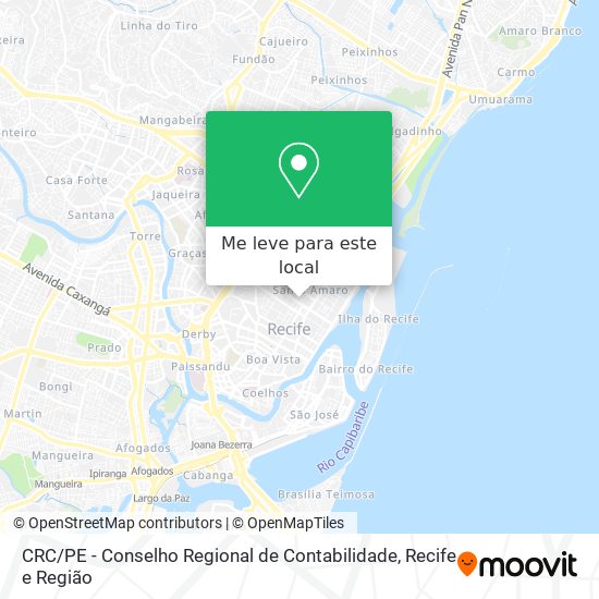 CRC / PE - Conselho Regional de Contabilidade mapa