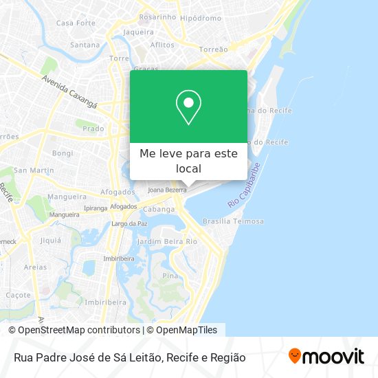 Rua Padre José de Sá Leitão mapa