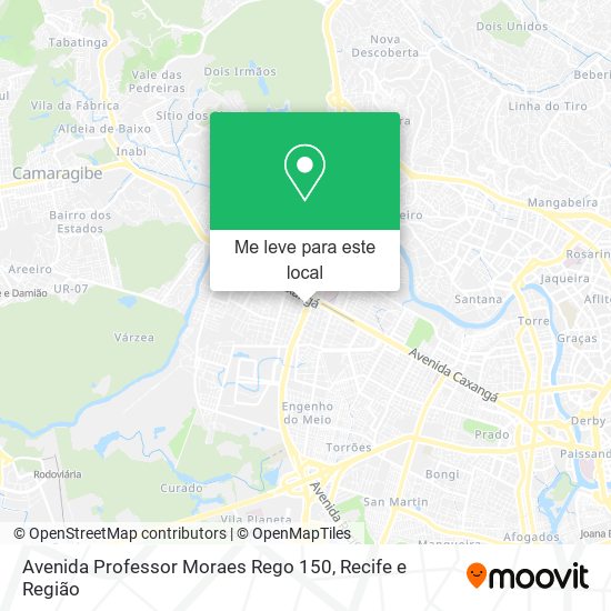 Avenida Professor Moraes Rego 150 mapa