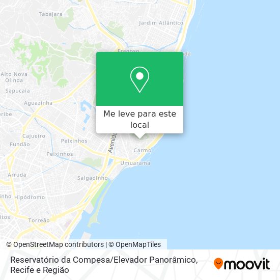 Reservatório da Compesa / Elevador Panorâmico mapa