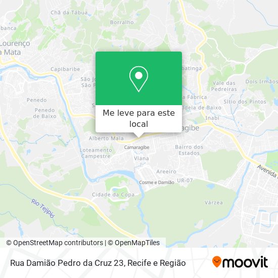 Rua Damião Pedro da Cruz 23 mapa