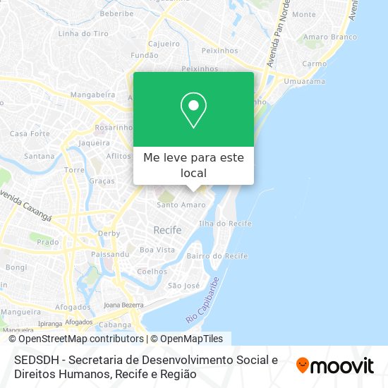 SEDSDH - Secretaria de Desenvolvimento Social e Direitos Humanos mapa