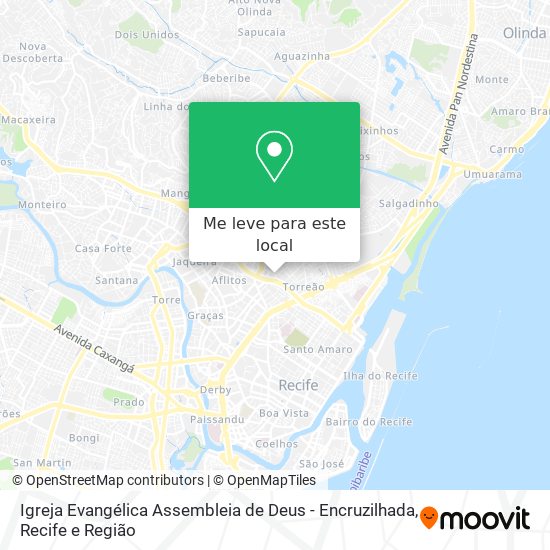 Igreja Evangélica Assembleia de Deus - Encruzilhada mapa