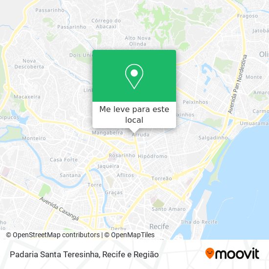 Padaria Santa Teresinha mapa