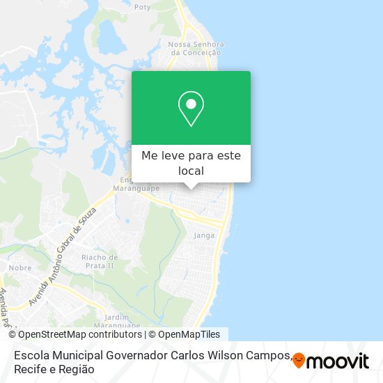 Escola Municipal Governador Carlos Wilson Campos mapa