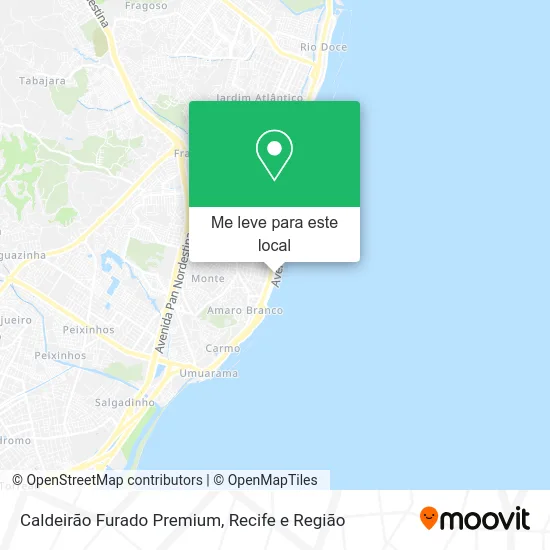 Caldeirão Furado Premium mapa