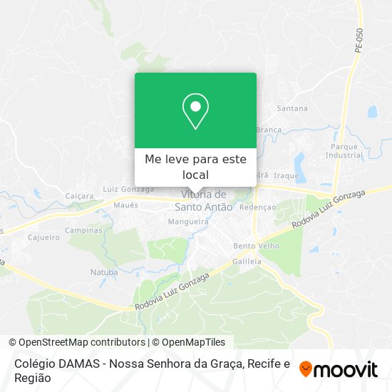Colégio DAMAS - Nossa Senhora da Graça mapa
