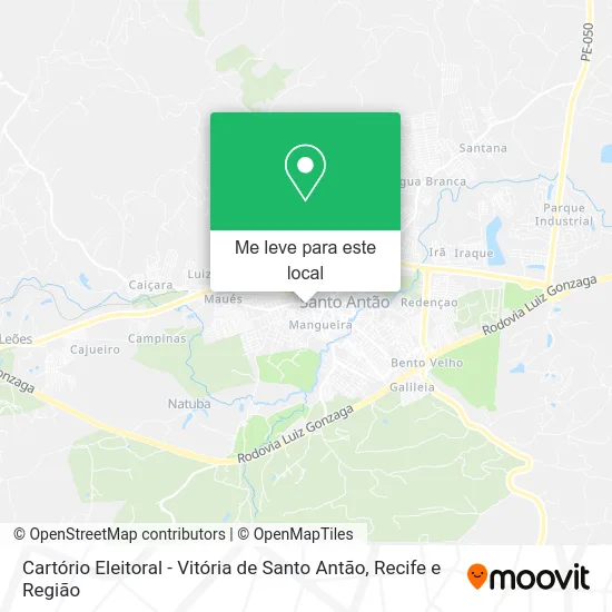 Cartório Eleitoral - Vitória de Santo Antão mapa