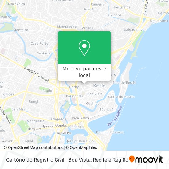 Cartório do Registro Civil - Boa Vista mapa