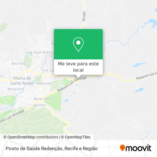 Posto de Saúde Redenção mapa