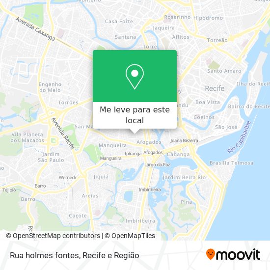 Rua holmes fontes mapa
