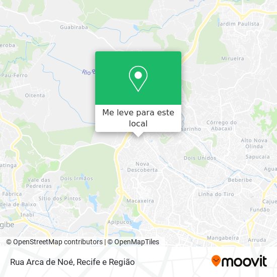 Rua Arca de Noé mapa