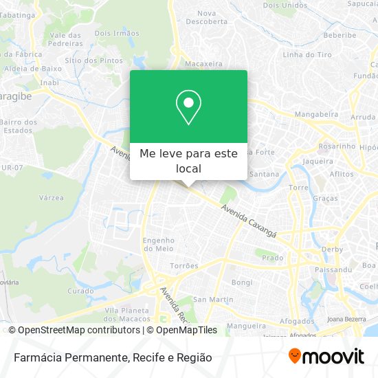 Farmácia Permanente mapa
