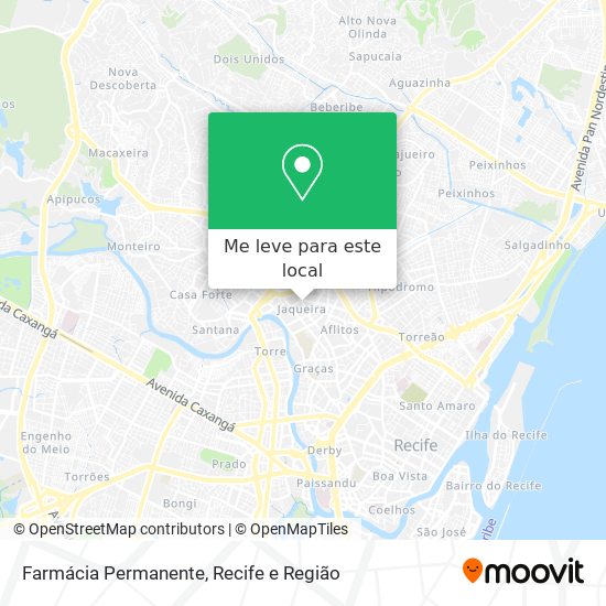 Farmácia Permanente mapa