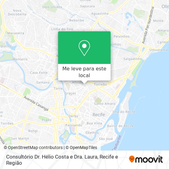 Consultório Dr. Hélio Costa e Dra. Laura mapa