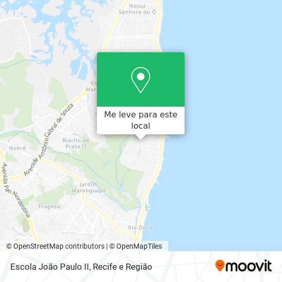 Escola João Paulo II mapa