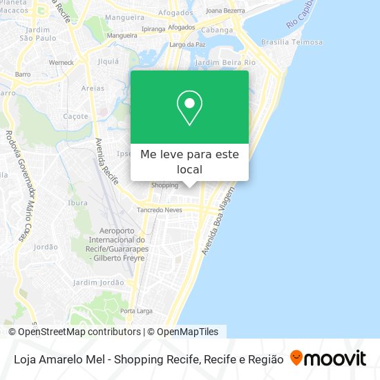 Loja Amarelo Mel - Shopping Recife mapa