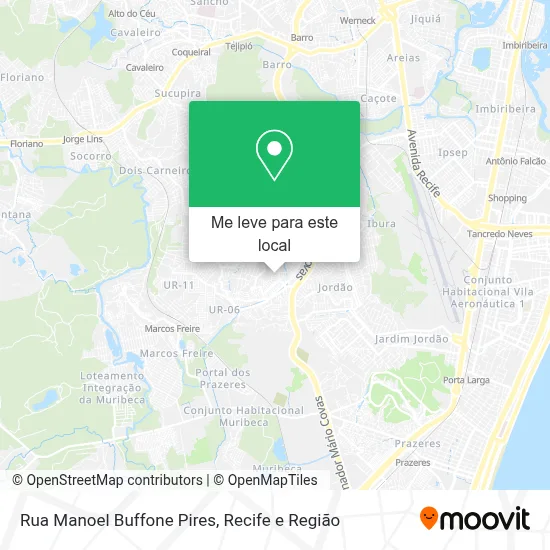 Rua Manoel Buffone Pires mapa