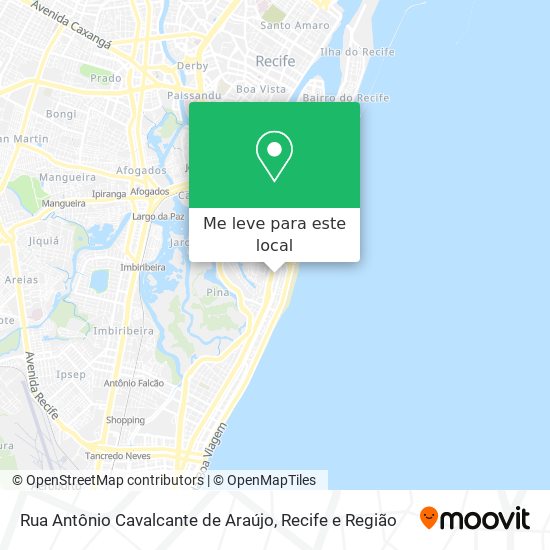 Rua Antônio Cavalcante de Araújo mapa