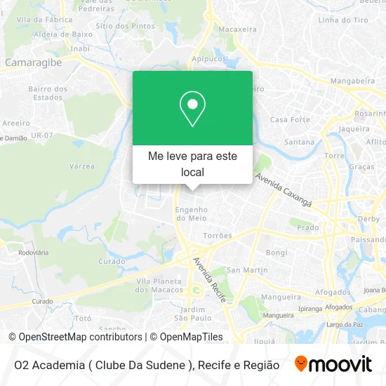 O2 Academia ( Clube Da Sudene ) mapa