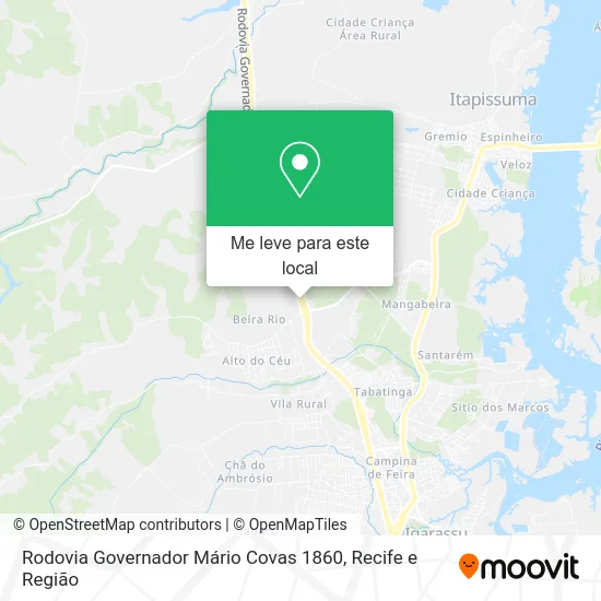 Rodovia Governador Mário Covas 1860 mapa