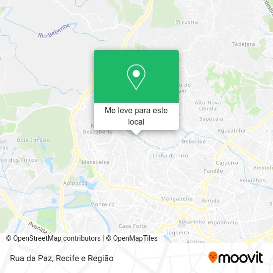 Rua da Paz mapa