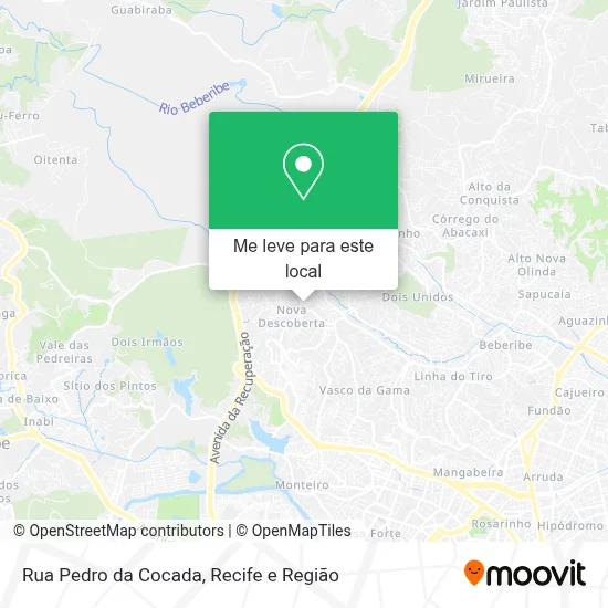 Rua Pedro da Cocada mapa