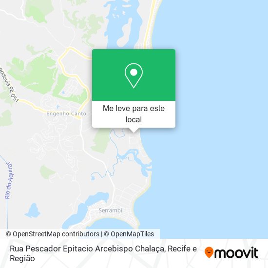 Rua Pescador Epitacio Arcebispo Chalaça mapa