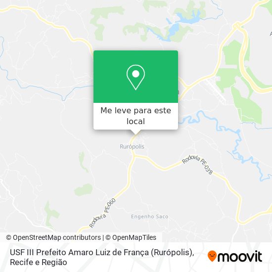USF III Prefeito Amaro Luiz de França (Rurópolis) mapa