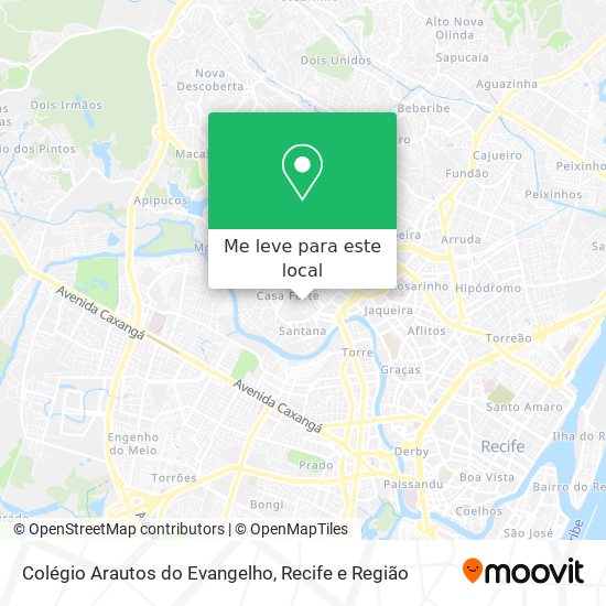 Colégio Arautos do Evangelho mapa