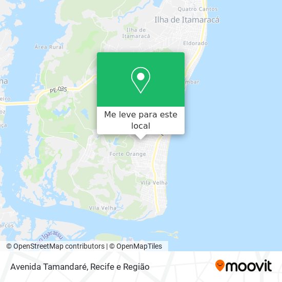 Avenida Tamandaré mapa