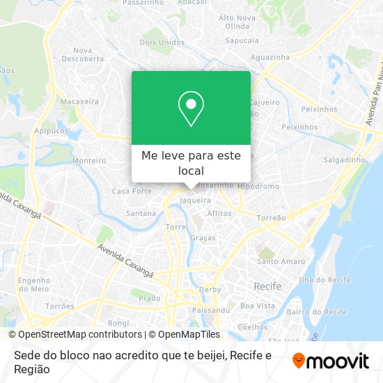 Sede do bloco nao acredito que te beijei mapa