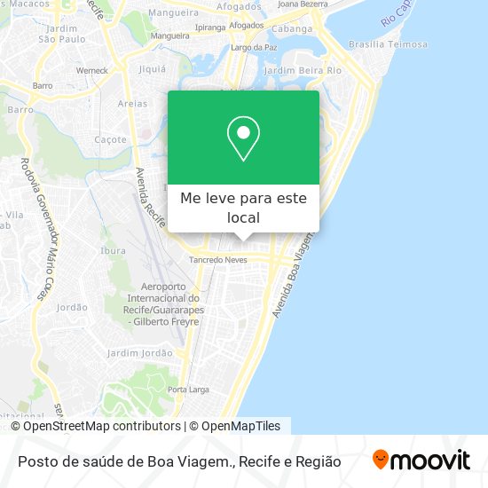 Posto de saúde de Boa Viagem. mapa