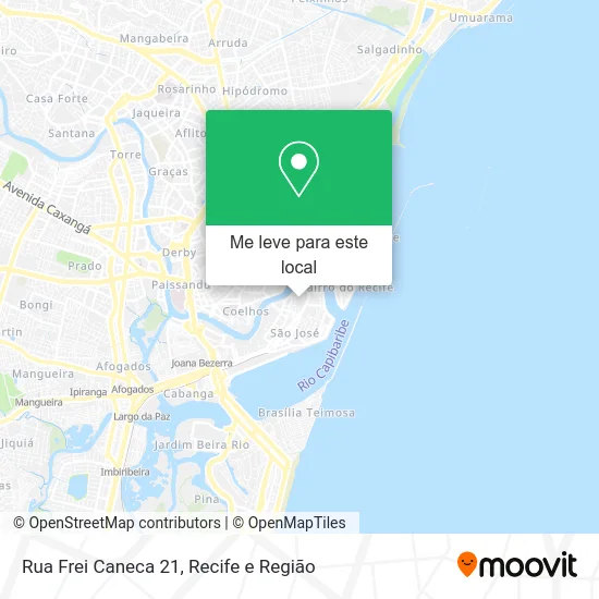 Rua Frei Caneca 21 mapa