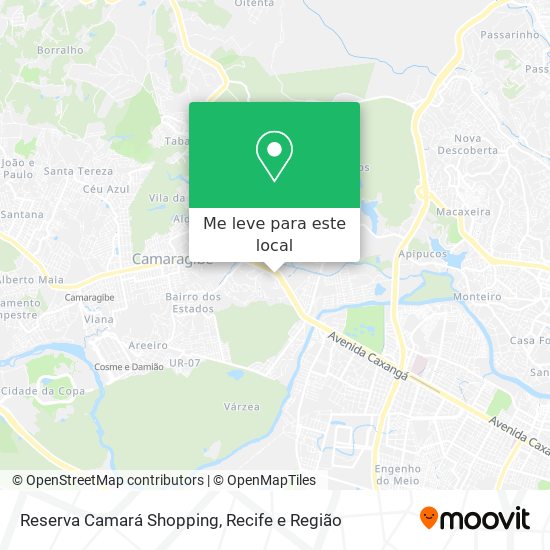 Reserva Camará Shopping mapa